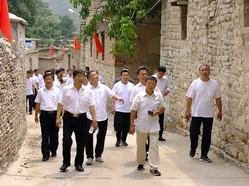 让党旗高高飘扬---华体平台_华体（中国）集团党员参观大峰山红色教育基地活动