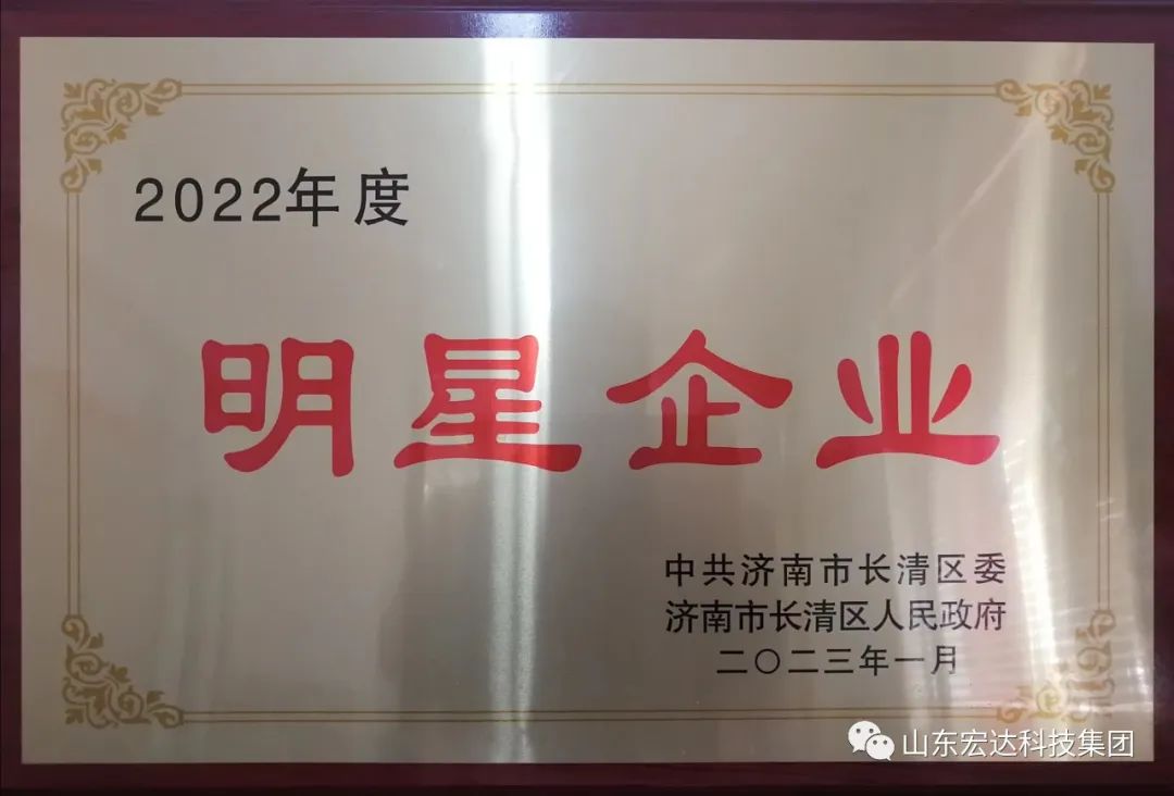 【再耀星坛】华体平台_华体（中国）再获长清区“明星企业”称号